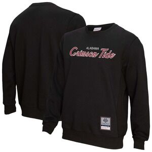 Men's Mitchell & Ness  Black Alabama Crimson Tide Elite Script Pullover Size M